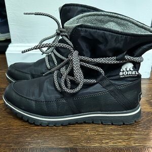 Sorel Black Winter Snow Boots Shoes